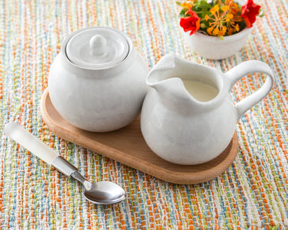 Sugar & Cream & Vermont Maple Tray Set