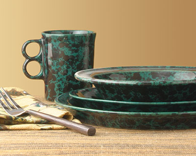 Handmade Coffee Mug - Moss Glaze Mug with Handle - InFerment